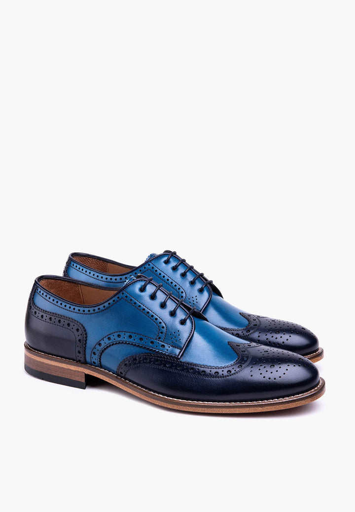 Claremont Brogue Blue-Navy