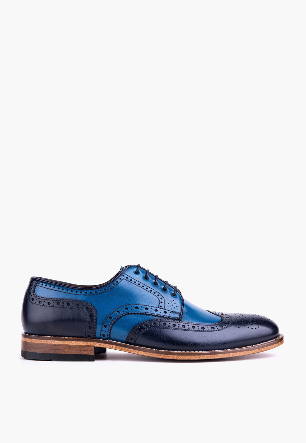 Claremont Brogue Blue-Navy