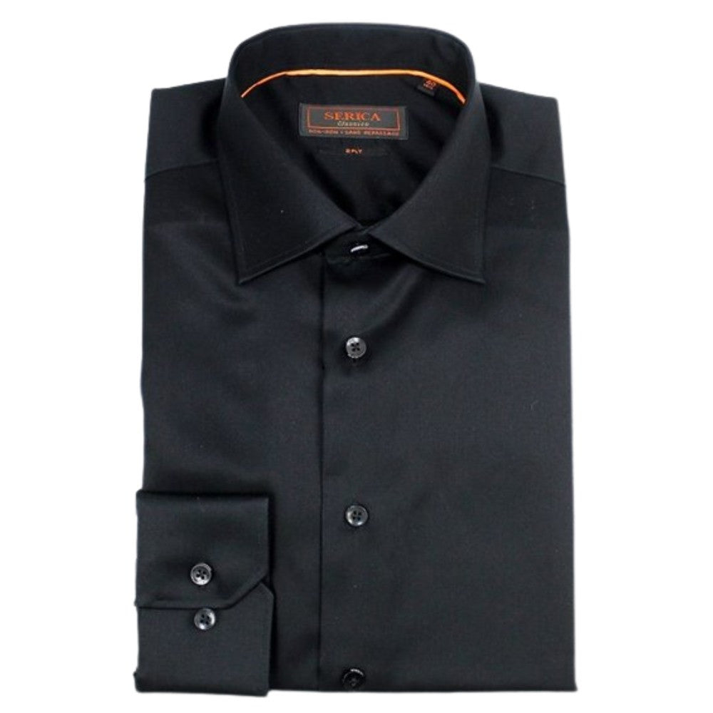Como Cotton Dress Shirt - Black