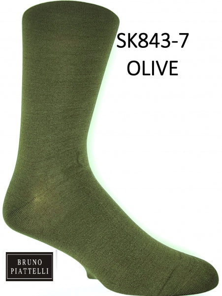 Bruno Piattelli Solid Mercerized Max Needle Sock