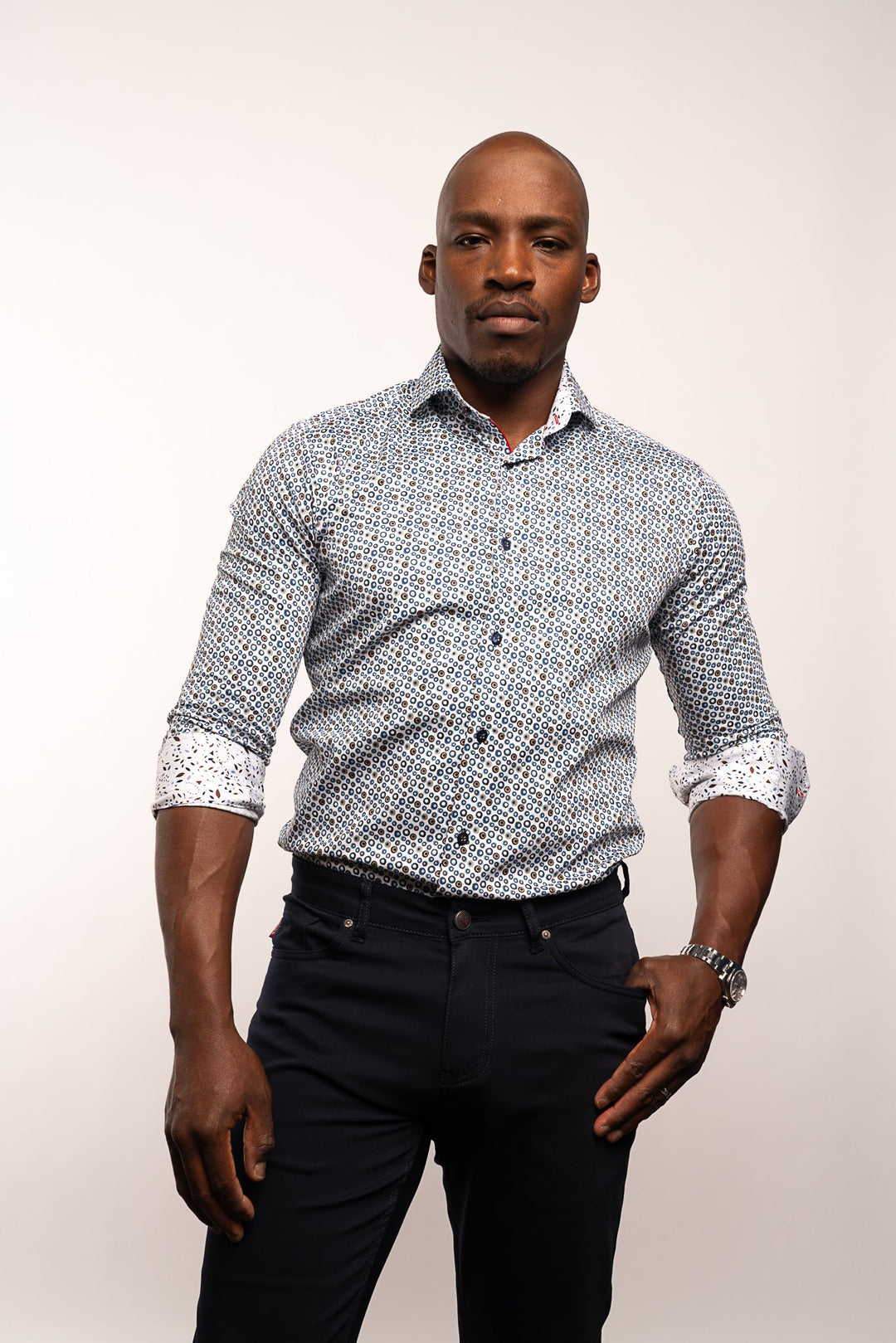 7 Downie St. SW1095 long sleeve sport shirt