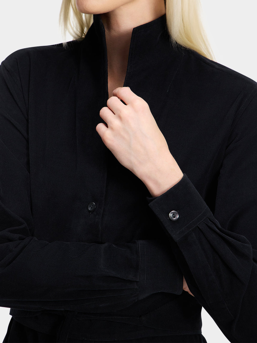 SHIRT DRESS: BLACK STALLION