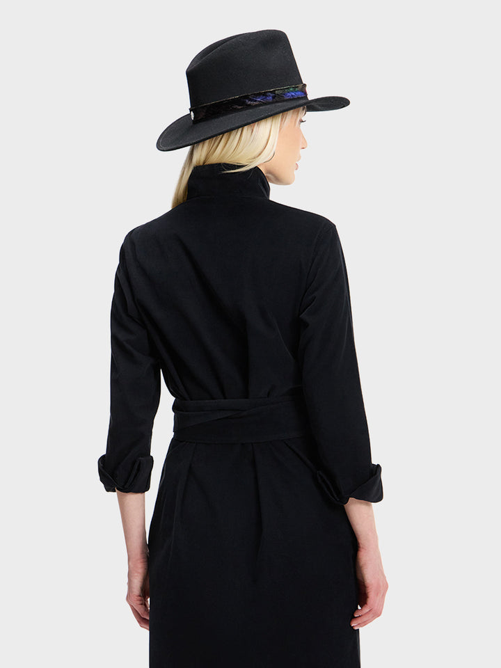 SHIRT DRESS: BLACK STALLION