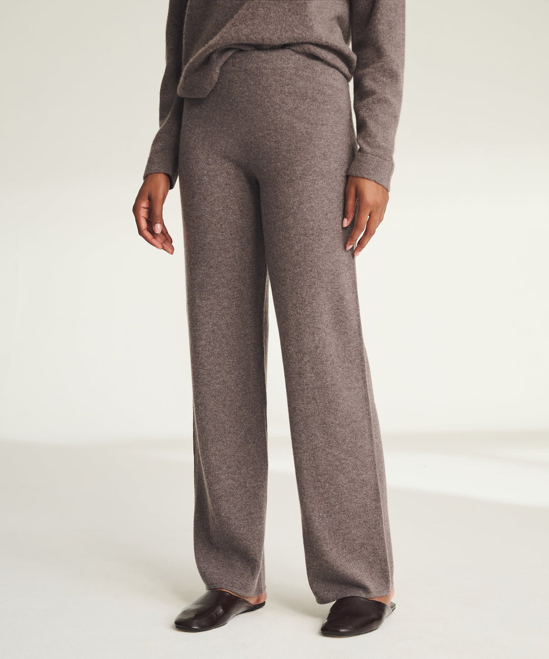 NAADAM Signature Cashmere Straight Leg Pant - Cacao
