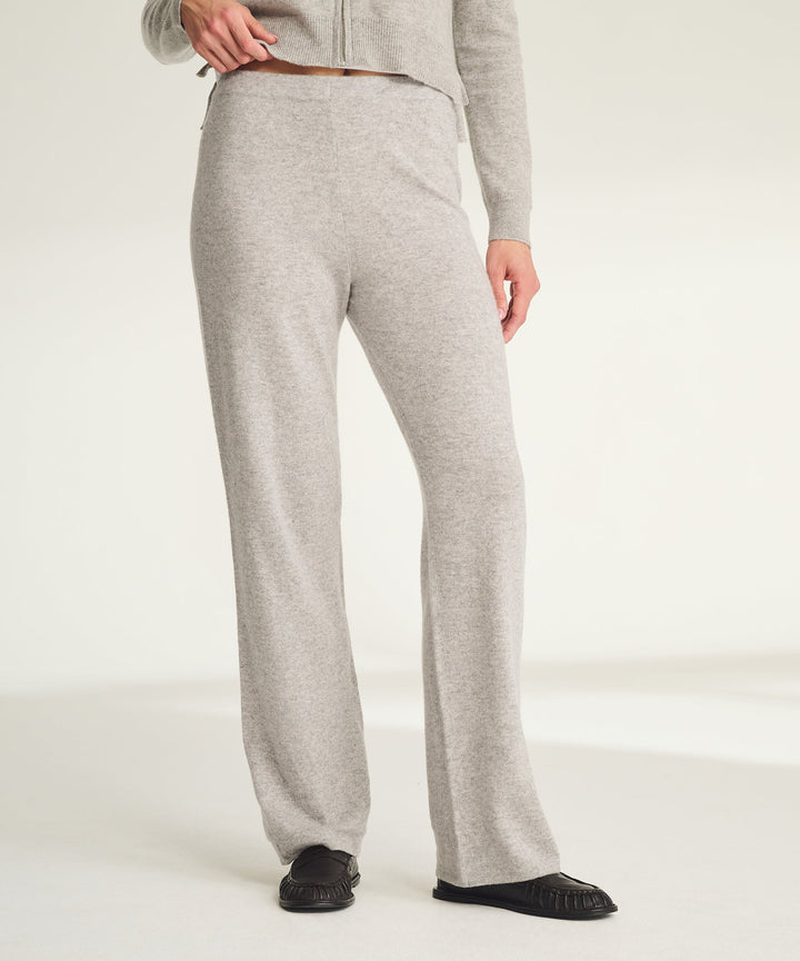 NAADAM Signature Cashmere Straight Leg Pant - Cement