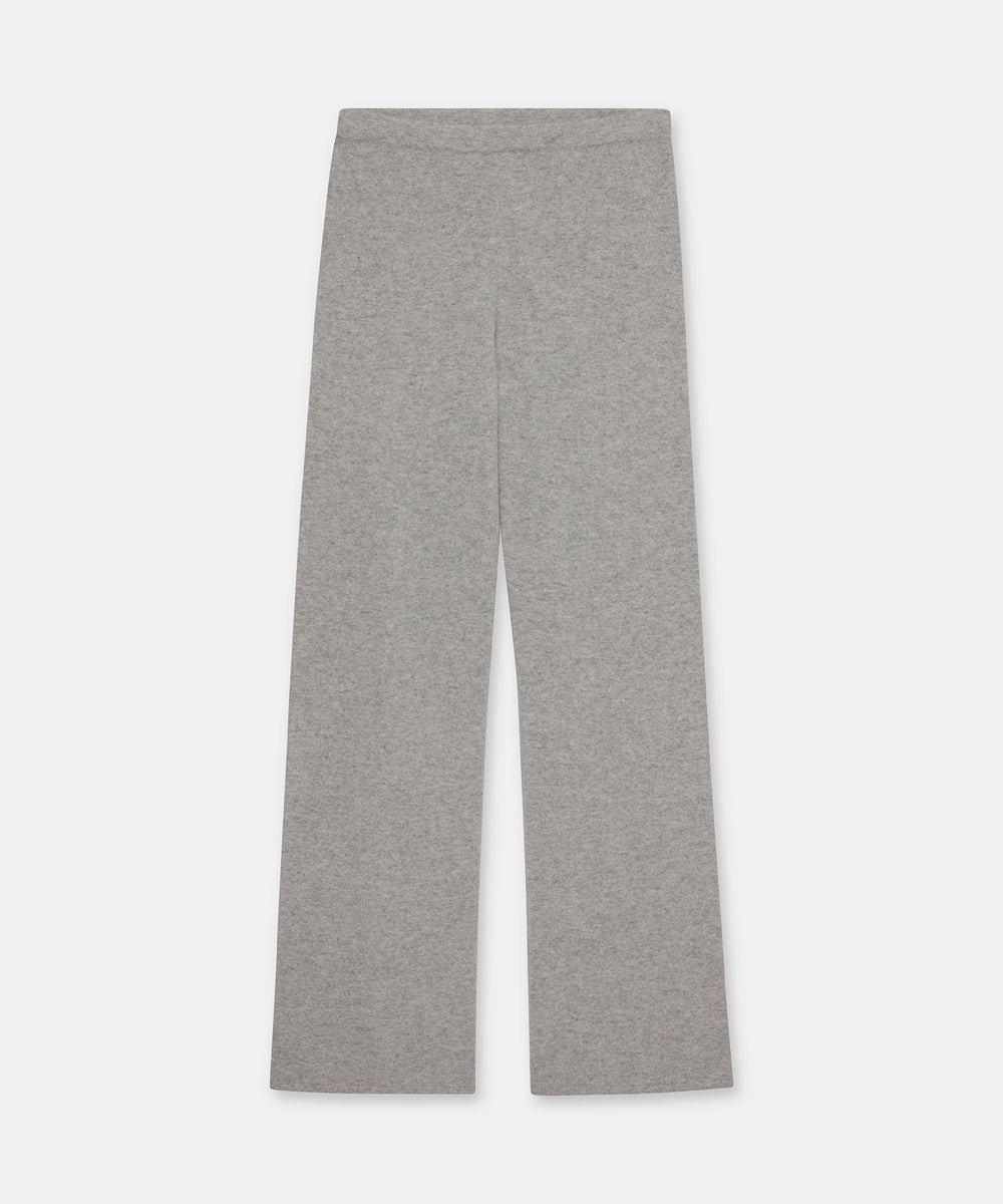 NAADAM Signature Cashmere Straight Leg Pant - Cement flat