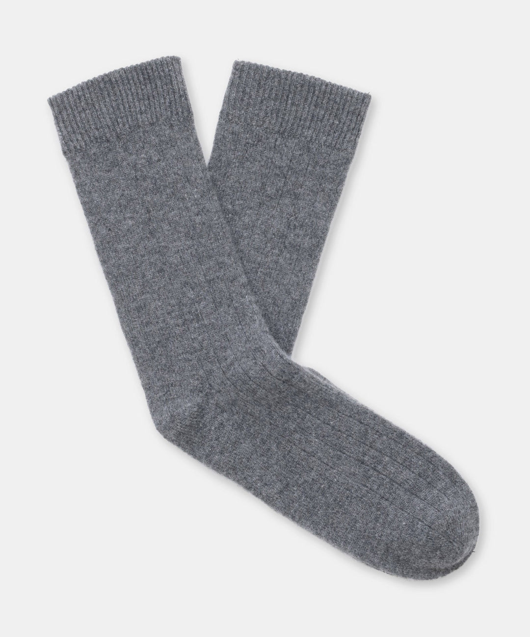 NAADAM Signature Cashmere Ribbed Socks - Granite