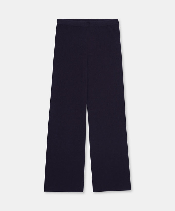NAADAM Signature Cashmere Straight Leg Pant - Navy flat