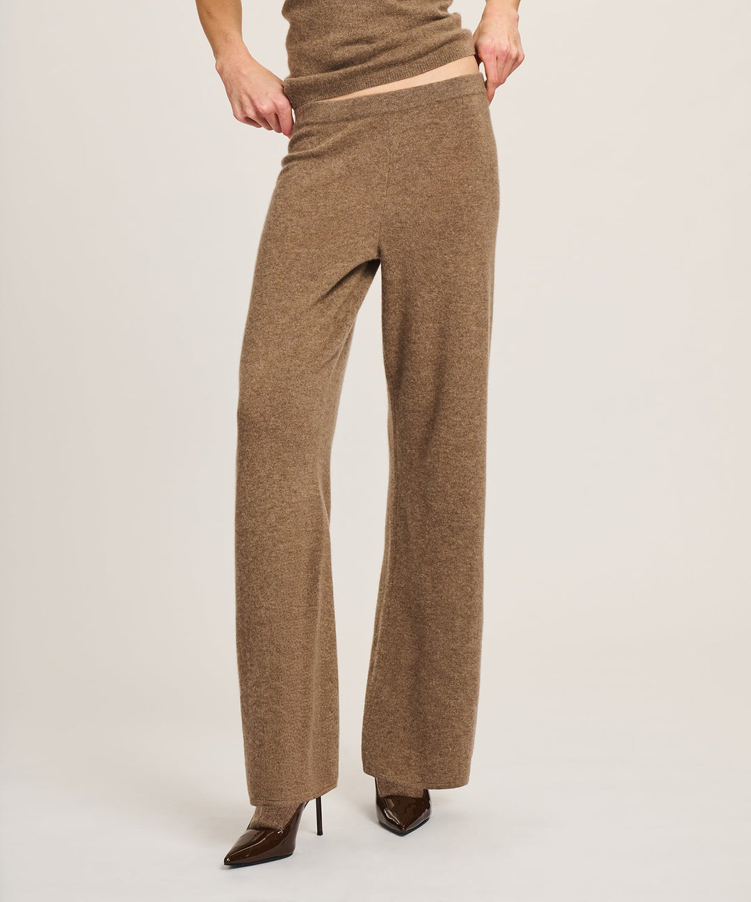 NAADAM Signature Cashmere Straight Leg Pant - Brown Sugar