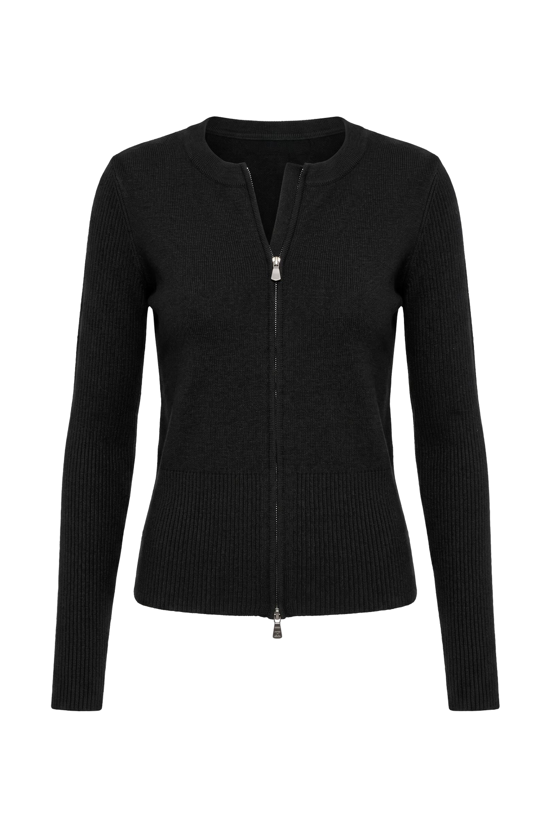 Sky Zip-front Sweater Jacket