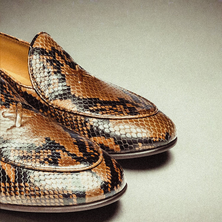 Men's Brown Snakeskin Milano Loafer