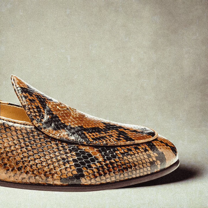 Men's Brown Snakeskin Milano Loafer