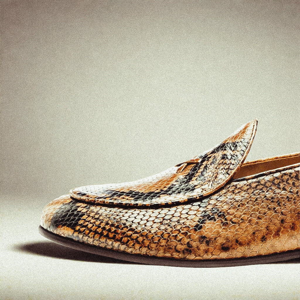 Men's Brown Snakeskin Milano Loafer