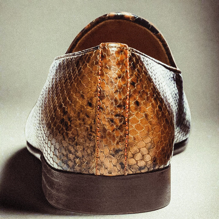 Men's Brown Snakeskin Milano Loafer