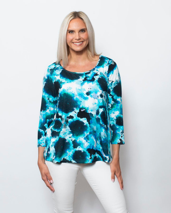 Viscose Ballet Hi/Lo 3/4 Sleeve Top