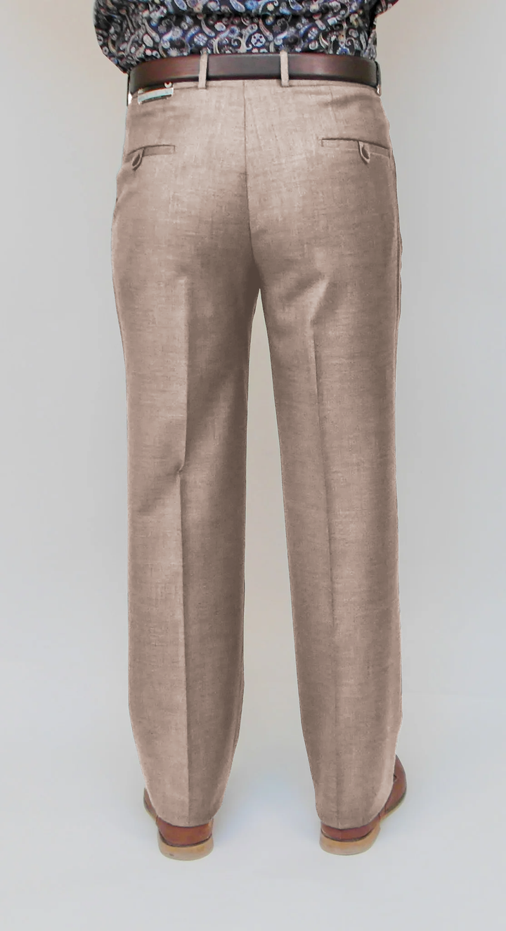 Wool Dress Pant - Classic Fit - Tan