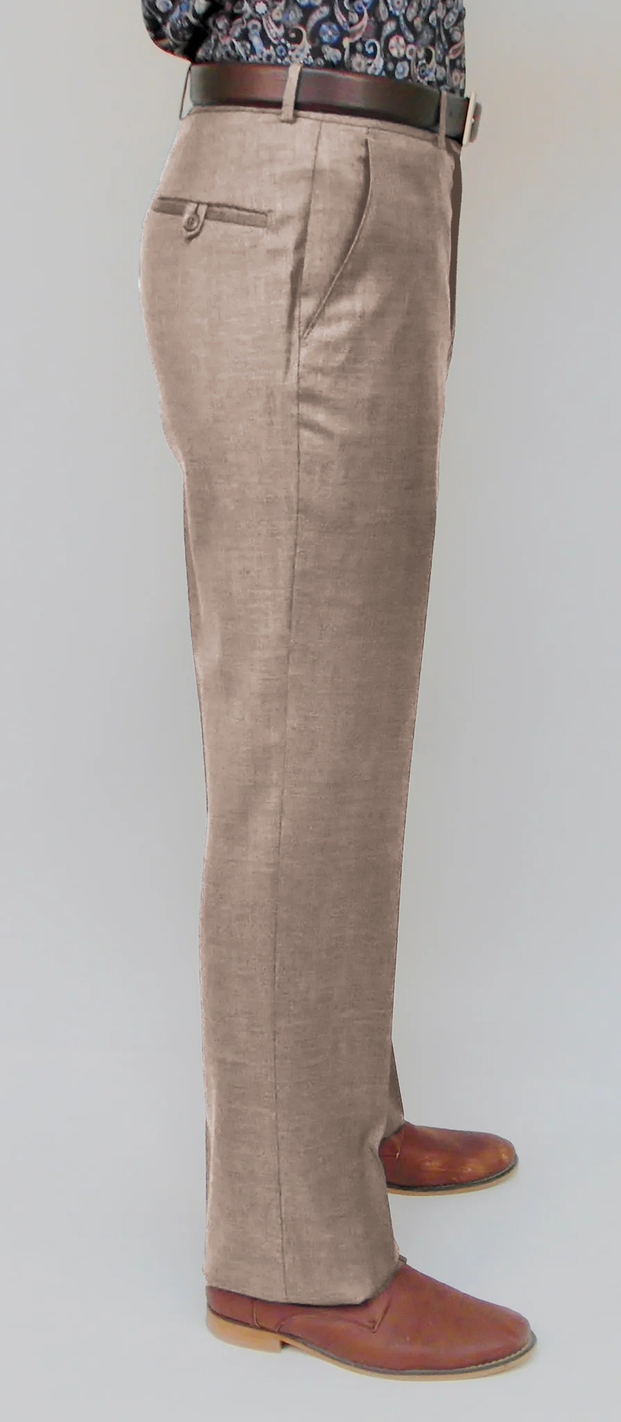 Wool Dress Pant - Classic Fit - Tan