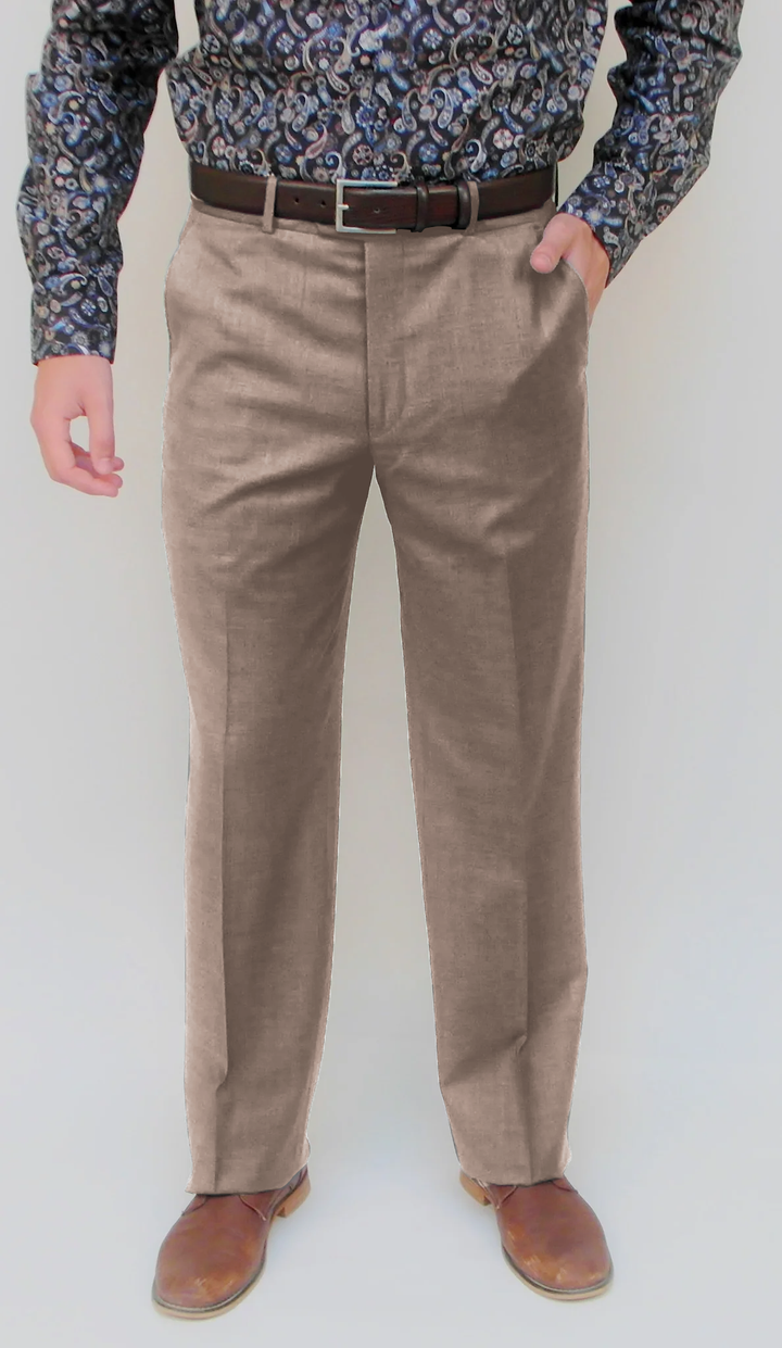 Wool Dress Pant - Classic Fit - Tan