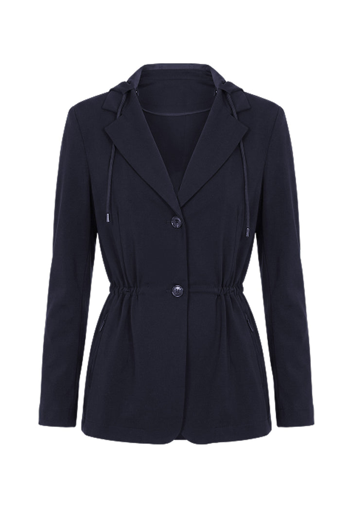 Tressa Duo Comfortable Travel Blazer with Removable Hood &amp; Cinchable Waist