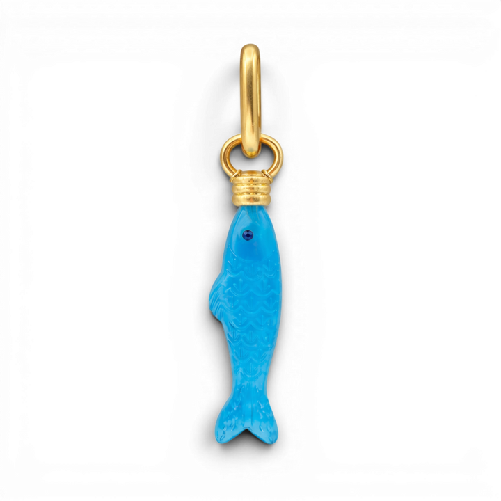 Turquoise Fish Charm