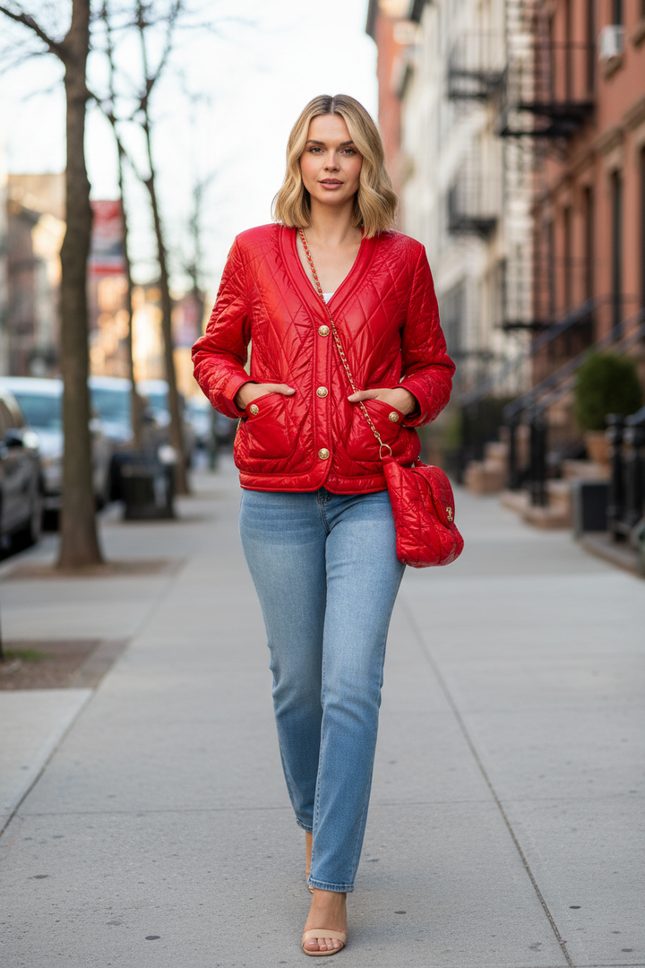 Johya Puffer Jacket & Matching Crossbody Bag