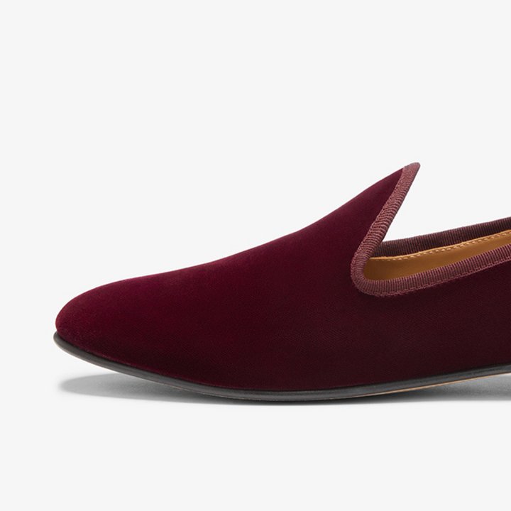 Men's Oxblood Velvet Slipper II