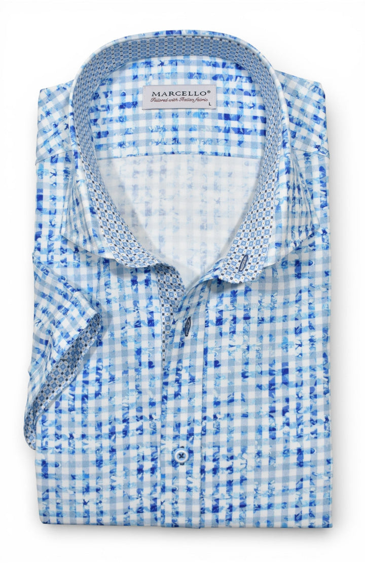 Marcello Arube short sleeve shirt.