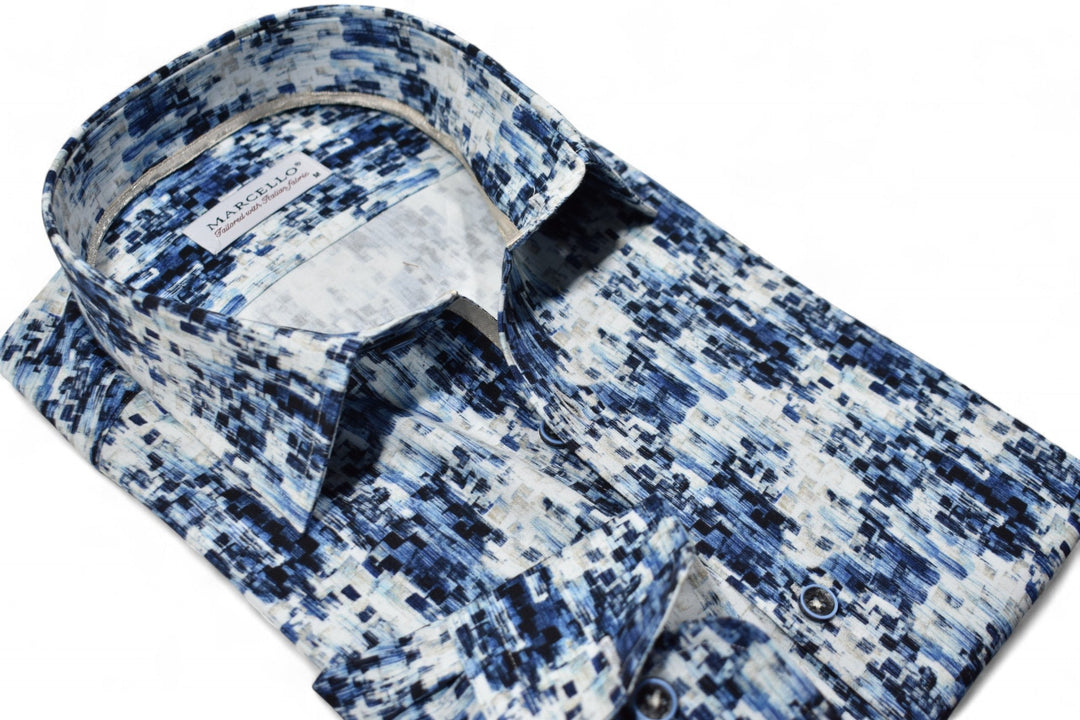 Marcello abstract print shirt.