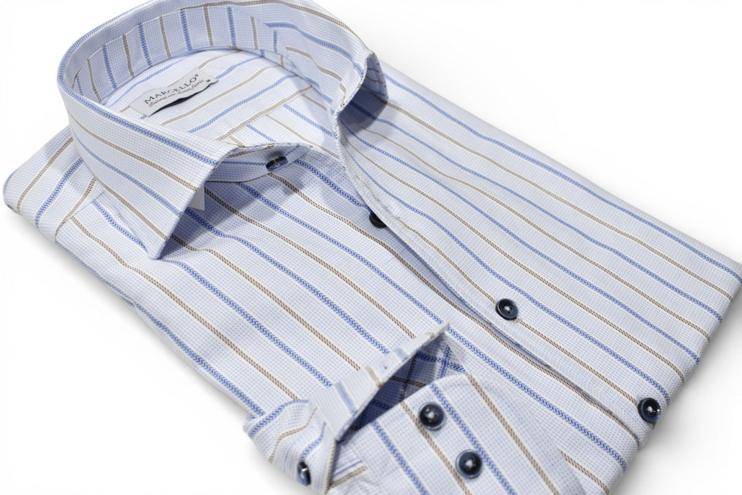 Marcello premium graduated stripe shirt.