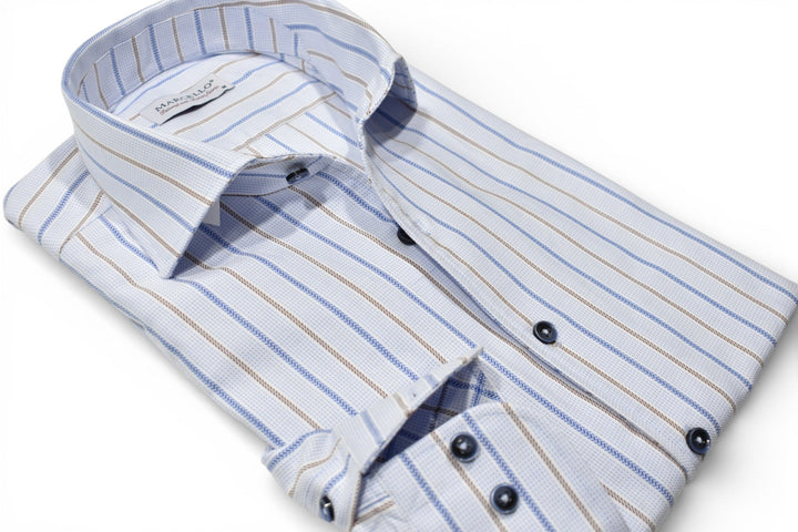 Marcello premium graduated stripe shirt.