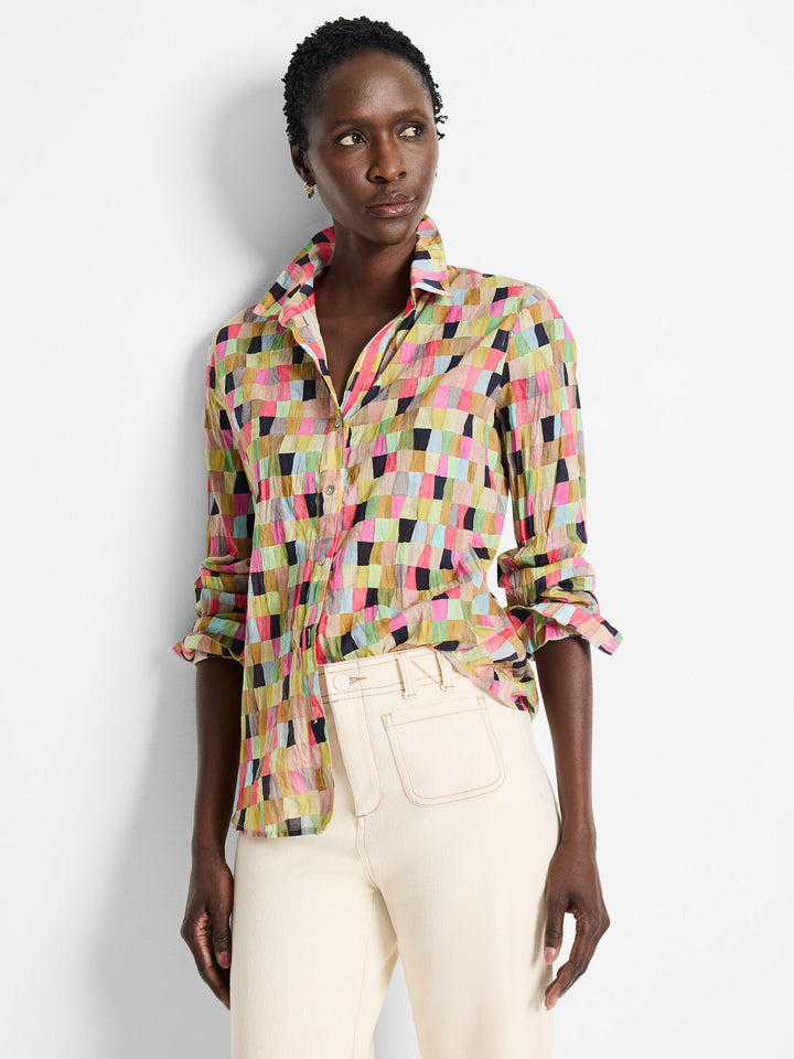 Colorwash Cotton Crinkle Shirt