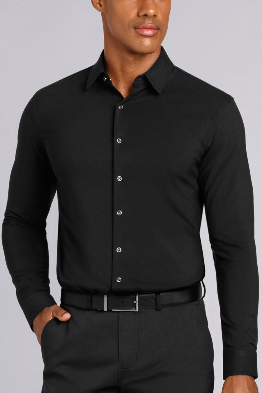 Buttercloth Tenacity Icy Cotton shirt in black
