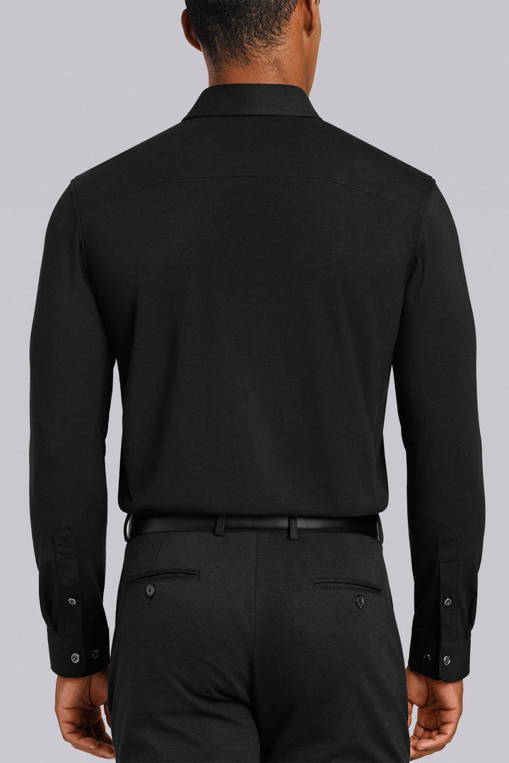 Buttercloth Tenacity Icy Cotton shirt in black - detail