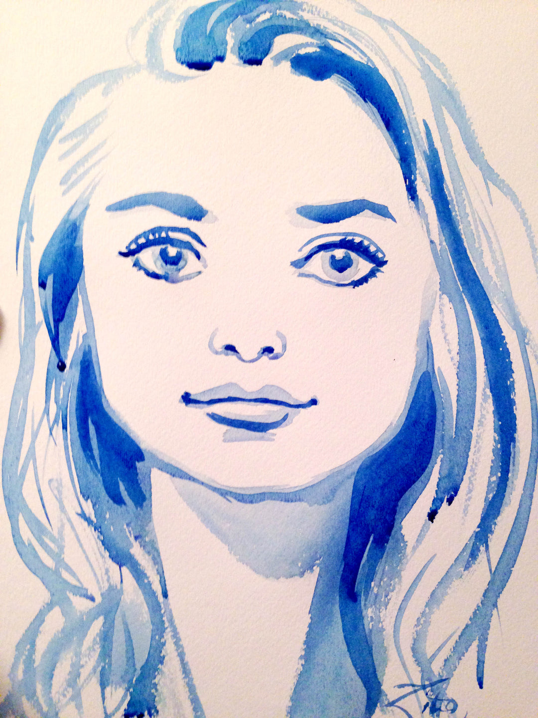 Watercolor Girl - Watercolor Portrait