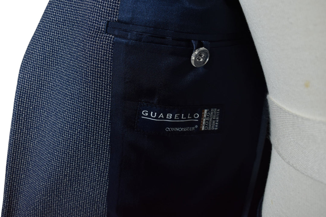 Navy fine grid Italian sport coat.