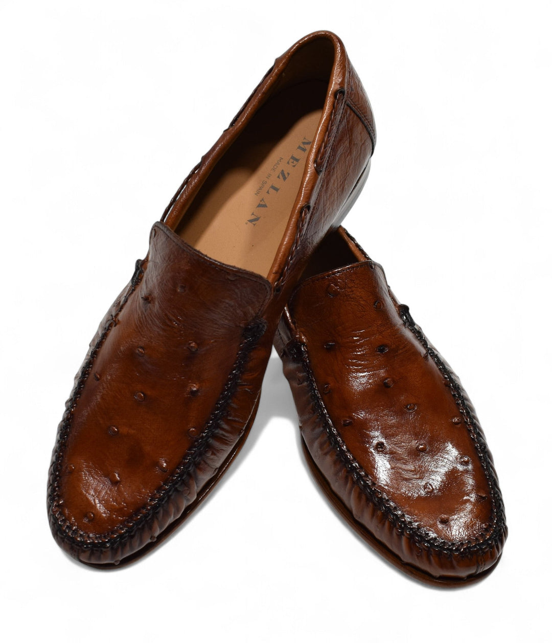 Mezlan genuine ostrich shoe.