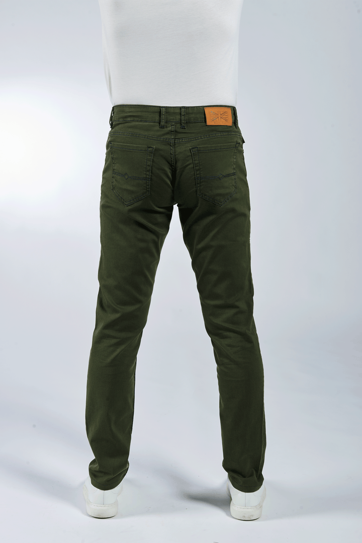 7 Downie St. Zetterburg Pant in Hunter Green - detail