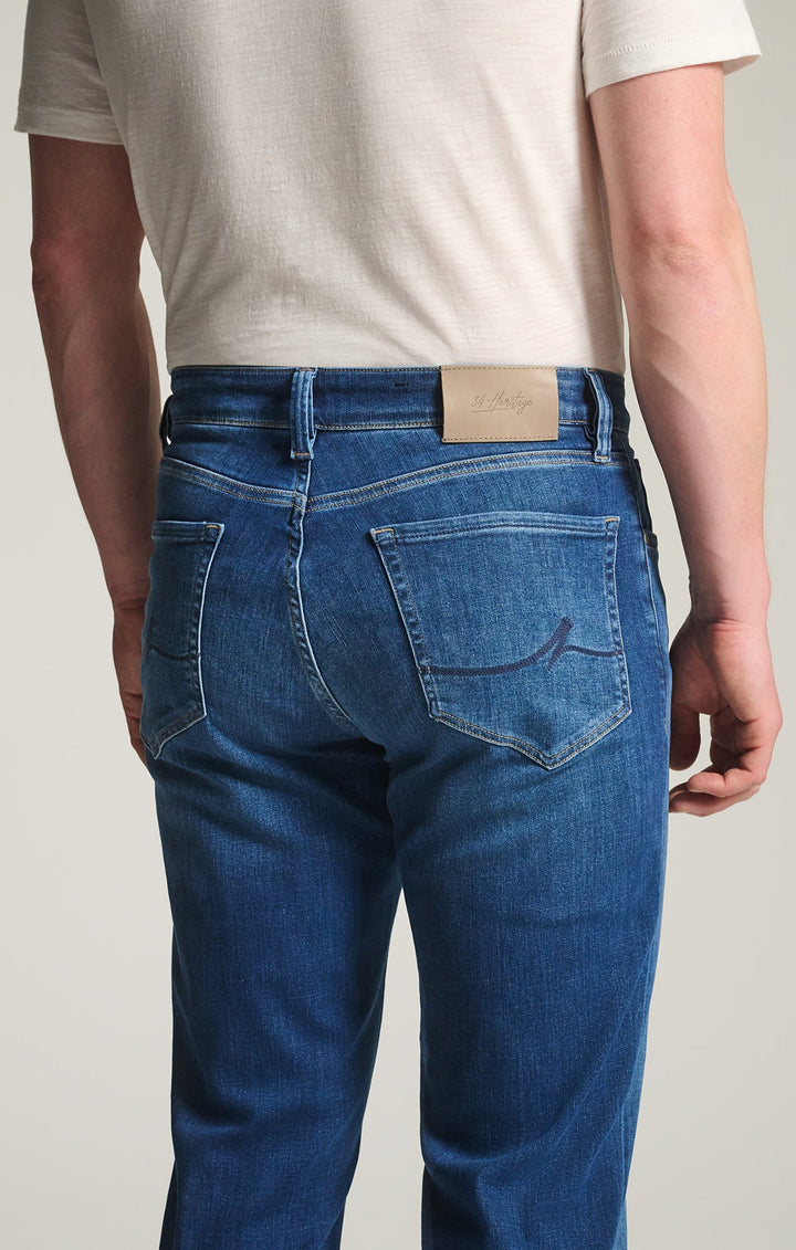 Charisma Relaxed Straight Jeans in Dark Brushed Organic Ultra
