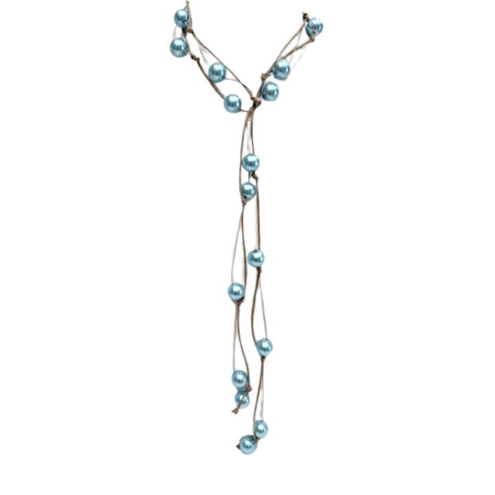 Aqua Pearl Floating Lariat
