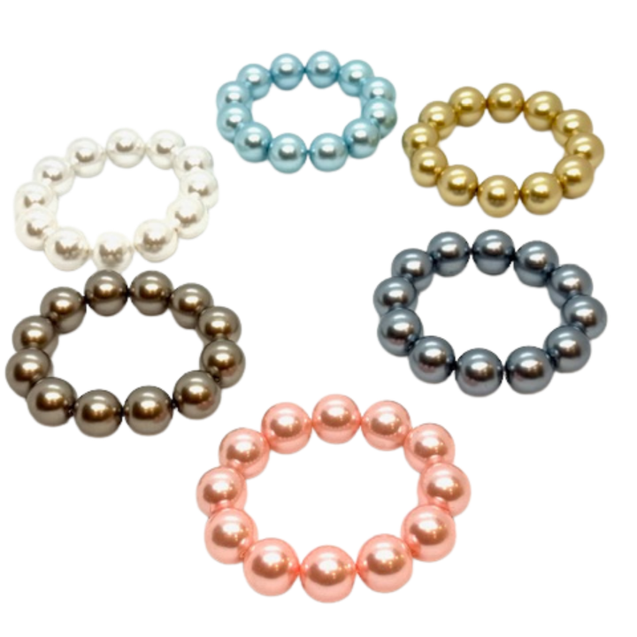 White Bubble Pearl Bracelet