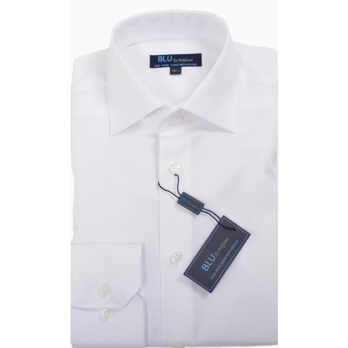 BLU by Polifroni BLU-360 Miami non-iron dress shirt in white