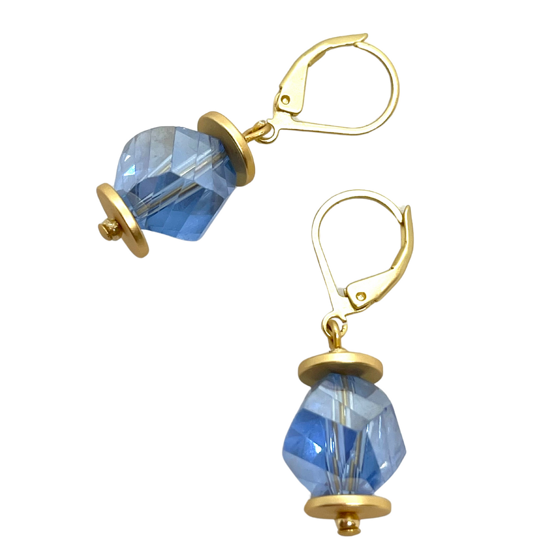 Crystal Stackpole Blue Slice Crystal Earrings – Morneault's Stackpole Moore Tryon