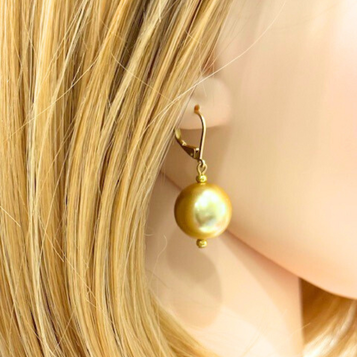 Champagne Bubble Pearl Earrings