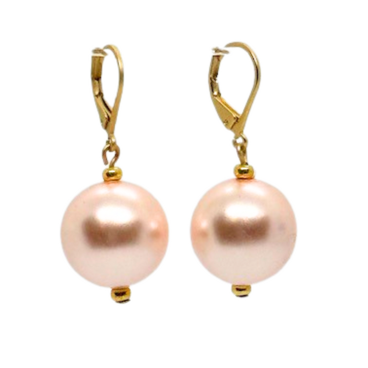 Pink Bubble Pearl Earrings