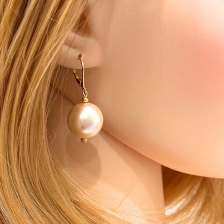 Pink Bubble Pearl Earrings