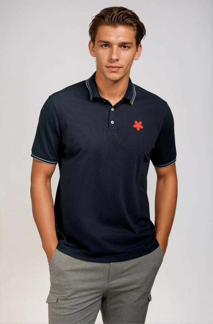 Happy Polo Shirt - Navy