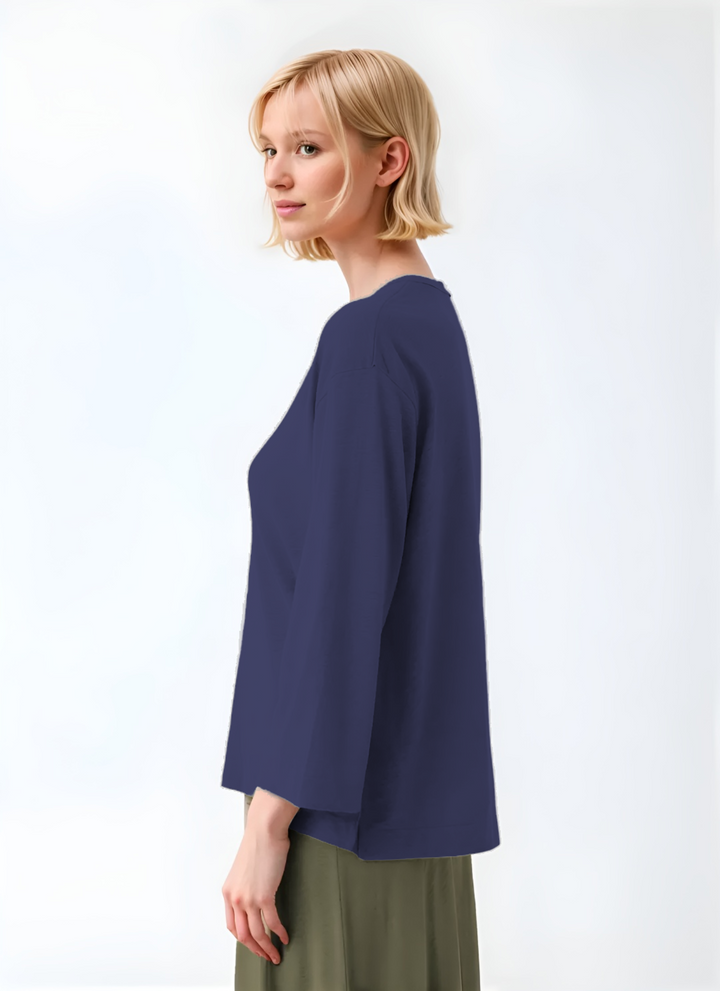 Short Sleeve Linen Shirt - Atlantic Blue