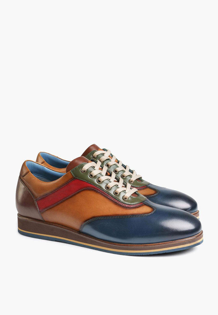 Denver Sneaker Navy Cognac - SEPOL Shoes