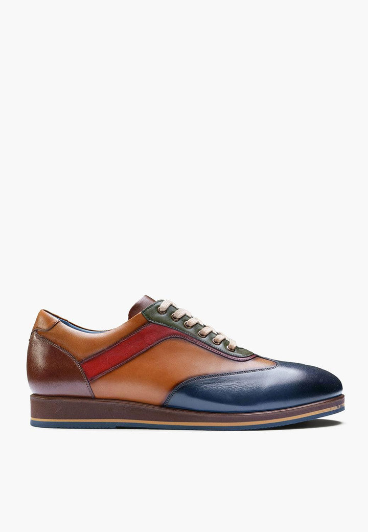 Denver Sneaker Navy Cognac