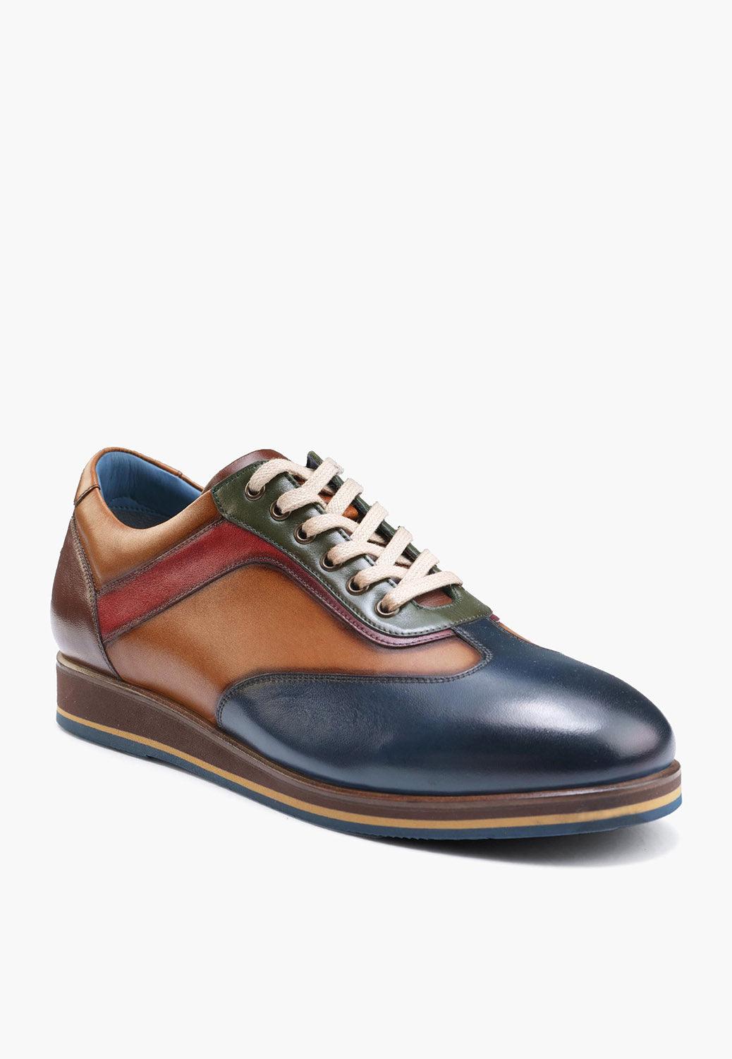 Denver Sneaker Navy Cognac - SEPOL Shoes